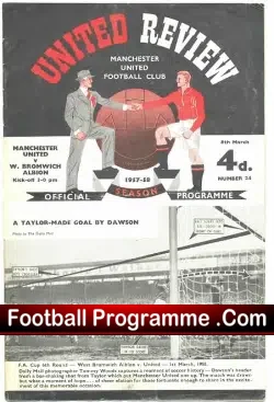 Manchester United v WBA 1958 – Plus Tok