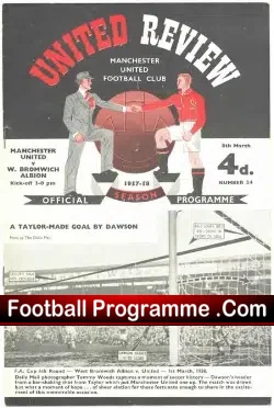 Manchester United v WBA 1958 – Plus Tok
