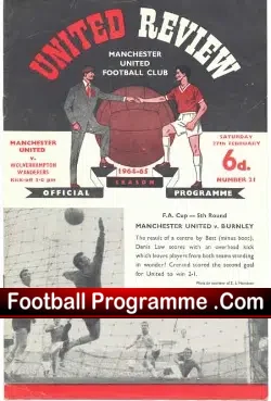 Manchester United v Wolves 1965