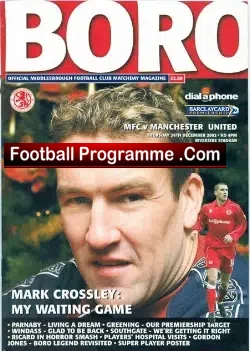 Middlesbrough v Manchester United 2002