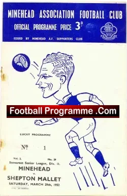 Minehead v Shepton Mallet 1952