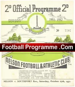Nelson v Southport 1951 – Reserves Match