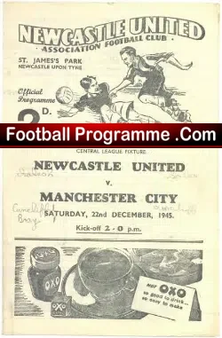 Newcastle United v Manchester City 1945