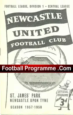 Newcastle United v Manchester United 1957 – Reserves Match