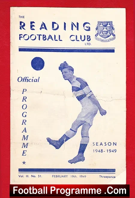 Reading v Walsall 1949 – 1940s
