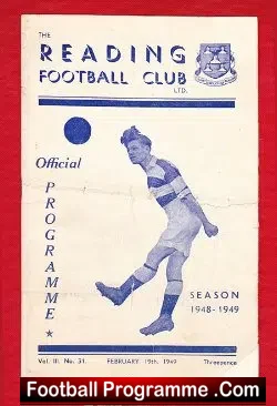 Reading v Walsall 1949 – 1940s