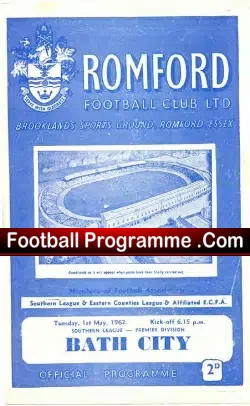 Romford v Bath City 1962