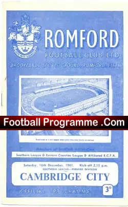 Romford v Cambridge City 1961
