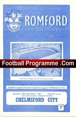 Romford v Chelmsford City 1961