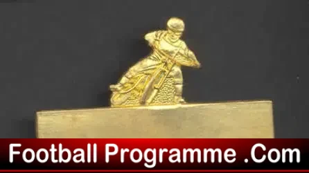 Speedway Badge – A Nice Gold Biker