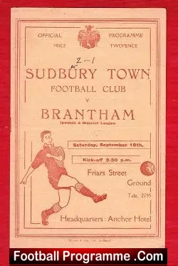 Sudbury Town v Brantham Athletic 1948