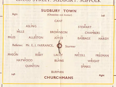 Sudbury Town v Churchmans 1948