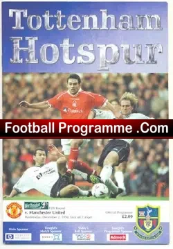 Tottenham Hotspur v Manchester United 1998 – League Cup Treble