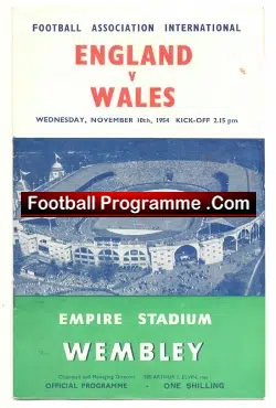 England v Wales 1954 - Was Matthews 40th Cap