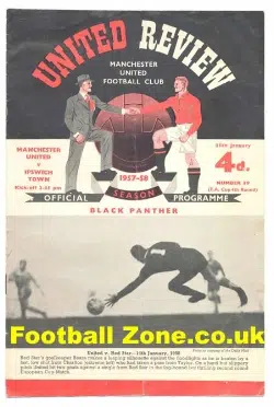 Manchester United v Ipswich Town 1958 - Last FA Cup + Tok