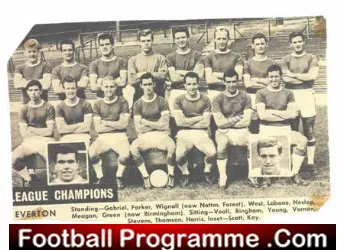 Everton George Thomson Signed Team Picture 1962