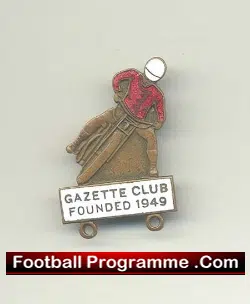 Speedway Gazette Club Badge 1949