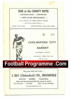 Chelmsford City v Barnet 1968