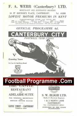 Canterbury City v Crawley 1964