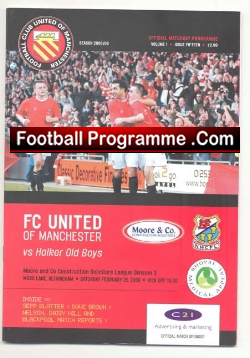 FC United Of Manchester v Holker Old Boys 2006 – 1st Season