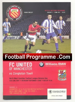 FC United Of Manchester v Congleton Town 2006