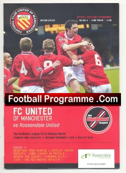 FC United Of Manchester v Rossendale United 2007