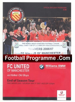 FC United Of Manchester v Holker Old Boys 2007