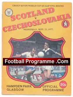 Scotland v Czechoslovakia 1977