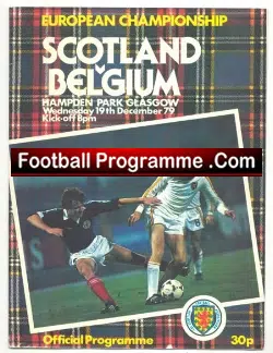 Scotland v Belgium 1979 - Glasgow