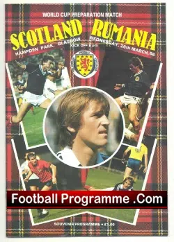 Scotland v Romania 1986