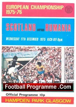 Scotland v Romania 1975 - Rumania