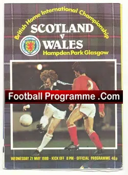 Scotland v Wales 1980 - Hampden Park