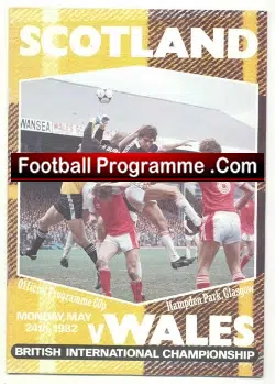 Scotland v Wales 1982 - Glasgow
