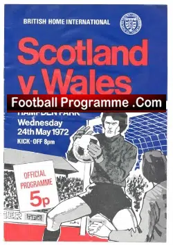Scotland v Wales 1972 - at Hampden