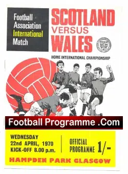 Scotland v Wales 1970