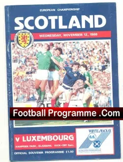 Scotland v Luxembourg 1986