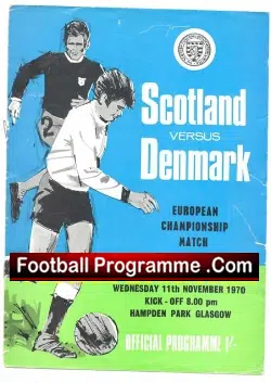 Scotland v Denmark 1970