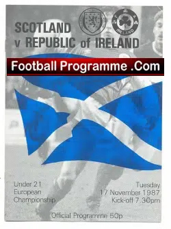 Scotland v Ireland 1987 - under 21 U21