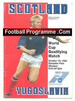 Scotland v Yugoslavia 1988 - Glasgow