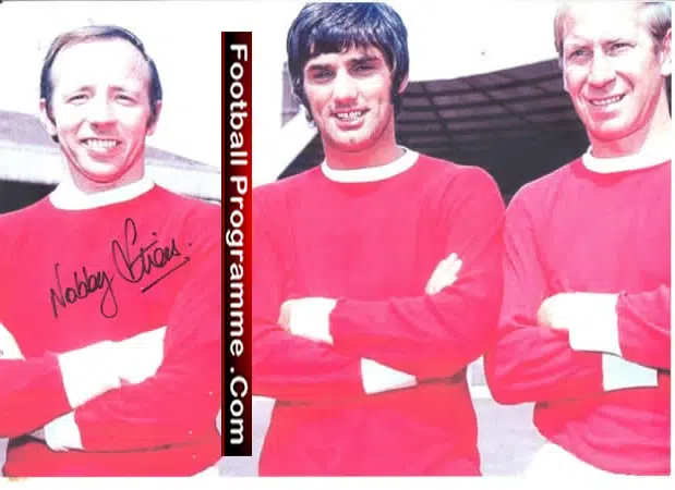 Manchester United Nobby Stiles Autograph Signed Picture