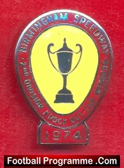 Birmingham Speedway Badge 1974