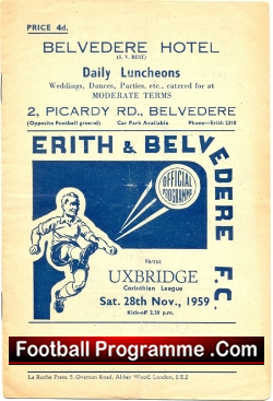 Erith Belvedere v Uxbridge 1959