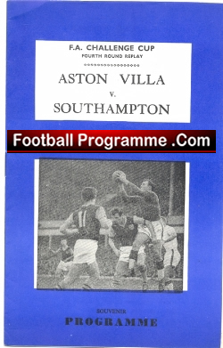 Aston Villa v Southampton 1968 – FA Cup Pirate Programme