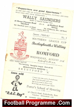 Bexleyheath Welling v Romford 1960 – Abandoned Match