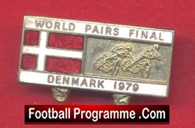 World Pairs Speedway Final 1979 Speedway Badge Denmark