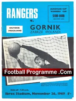 Glasgow Rangers v Gornik 1969