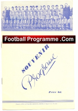 Borough United v Slovan Bratislava 1963 – Played at Wrexham