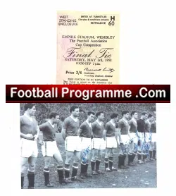 Manchester United v Bolton Wanderers 1958 Final + Pic Reprint