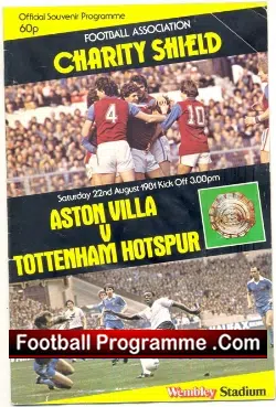 Aston Villa v Tottenham 1981 Charity Shield – Wembley