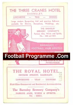 Barnsley v Tranmere Rovers 1959